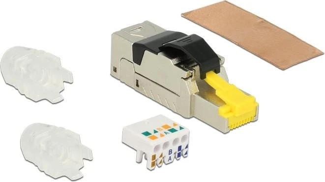 DeLOCK RJ-45 Cat8 Modularstecker, feldkonfektionierbar, Metall