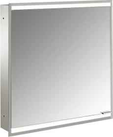 Emco Prime 2 Facelift LED-Lichtspiegelschrank 60cm mit 1 Tür, Unterputzmodell
