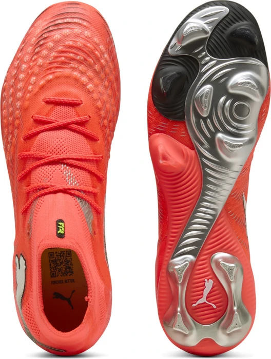 Puma Future 9 Ultimate FG glowing red/puma white/puma black/puma silver (Damen)