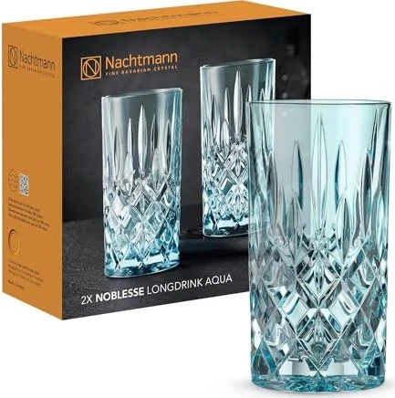 Nachtmann Noblesse Longdrinkglas aqua, 2 Stück