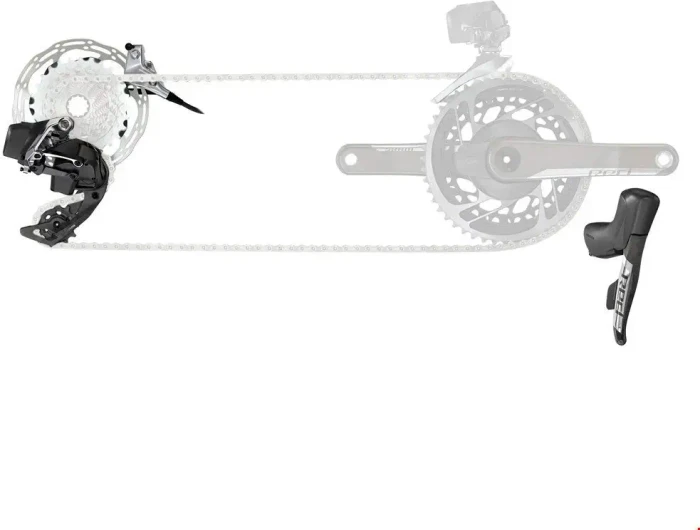 SRAM Red eTap AXS HRD mit hydraulischen Scheibenbremsen Komplettgruppe 1x12