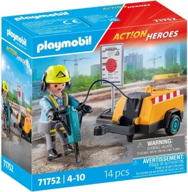 playmobil Action Heroes Bauarbeiter mit Meißel
