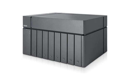 Qsan XCubeNAS XN8008T, 8GB RAM, 4x RJ-45 1000Base-T, 5x USB-A 3.0