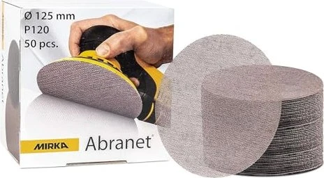 Mirka Abranet Grip Gewebeschleifblatt K120, 125mm, 50 Stück