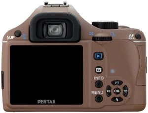 Pentax K-x schokolade mit Objektiv smc DA L 18-55mm 3.5-5.6 AL
