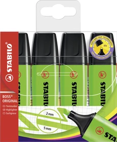 STABILO Boss Original grün, 4er-Pack, Etui