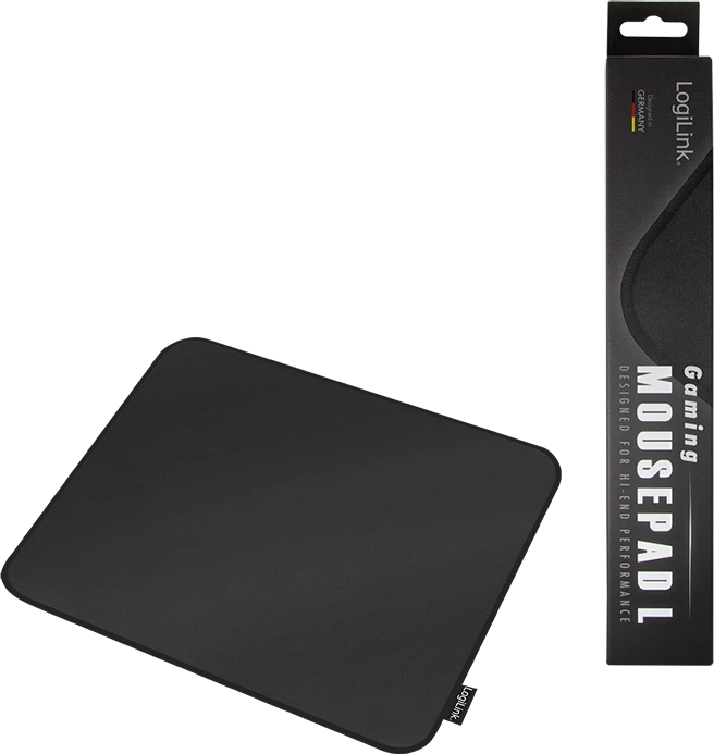 LogiLink Gaming Mauspad schwarz, 320x270mm, Size L