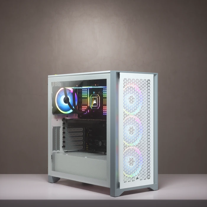 Corsair 4000D Airflow, weiß, Glasfenster
