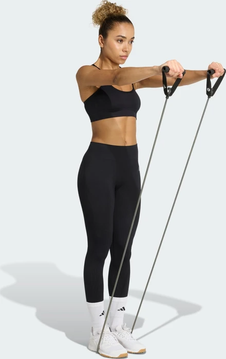 adidas Workout Essentials Knit Light Support Sport-BH schwarz (Damen)