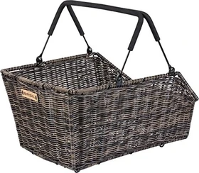 Basil Cento Rattan Look Multi System Fahrradkorb braun