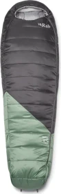 Rab Radeon 0C Regular Mumienschlafsack dark fig green/graphene (Damen)