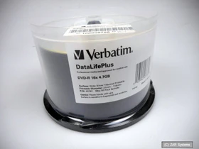 Verbatim DataLifePlus DVD-R 4.7GB, 16x, 50er Spindel, wide, silver, thermal printable