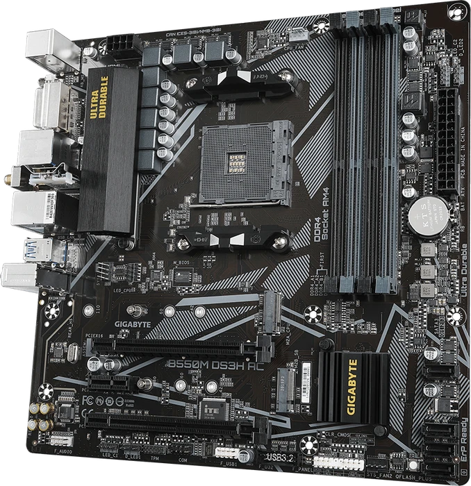 GIGABYTE B550M DS3H AC (AMD AM4)