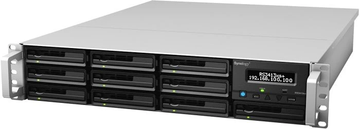 Synology RackStation RS3413xs+, 8GB RAM ECC, 4x RJ-45 1000Base-T, 4x USB 2.0, 2HE