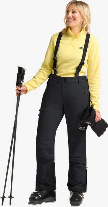 Jack Wolfskin Flowline Pro 2L Insulated Skihose lang schwarz (Damen)