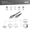 Digitus 16K DisplayPort Connection Cable DisplayPort 2.1 Kabel DP80 schwarz, 1m Vorschaubild