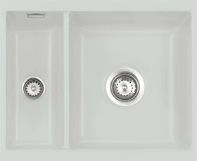 systemceram Mera 60 U/g Unterbau Becken rechts mit Ablauffernbedienung alu