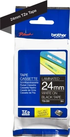 Brother TZe-355 Beschriftungsband,  24mm, weiß/schwarz
