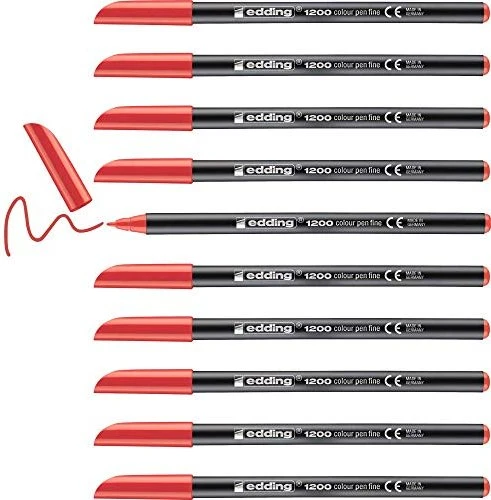 edding 1200 rot, 10er-Pack