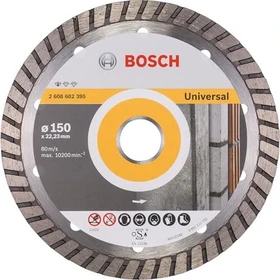 Bosch Professional Standard for Universal Turbo Diamanttrennscheibe, 150x2.5x22.23mm, 1 Stück