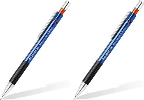Staedtler Mars Micro 775 Druckbleistift B 0.5mm graphit, schwarz/blau, Radierer