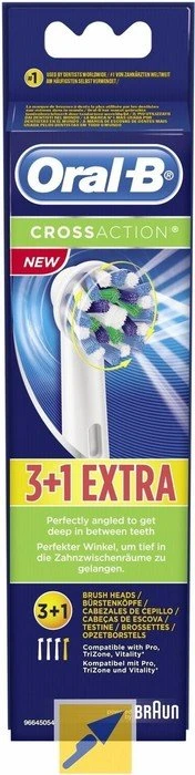Oral-B Ersatzbürsten CrossAction weiß