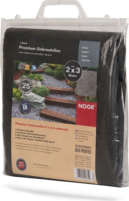 Noor Premium Unkrautvlies Rolle, 1x15m, 90g/m²