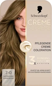 Schwarzkopf Creme Supreme Haarfarbe 7-0 natural blond, 60ml