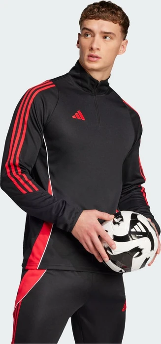 adidas Tiro 24 Funktionsshirt langarm black/pure ruby (Herren)