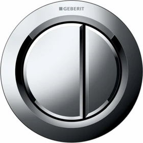 Geberit Typ 01 Fernbetätigung pneumatisch, für 2-Mengen-Spülung, Möbeldrücker, hochglanz-verchromt