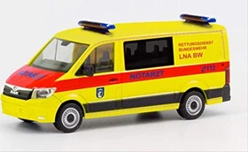 Herpa MAN TGE Flachdach Rettungsdienst Bundeswehr Leitender Notarzt Berlin