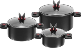 Zwilling Ballarini Click&Cook Kochtopf-Set, 3-tlg.