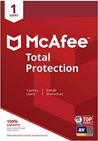 McAfee Total Protection 2018, 1 User, PKC (multilingual) (Multi-Device) (MTP00GNR1RAA)