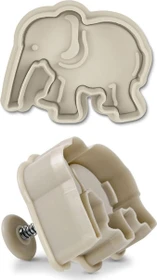 Städter Präge-Ausstecher mit Auswerfer Elefant 5.5cm grau