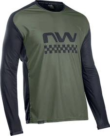 Northwave Edge Trikot langarm green forest/black (Herren)