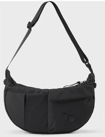 pinqponq Krumm Medium Umhängetasche crinkle black