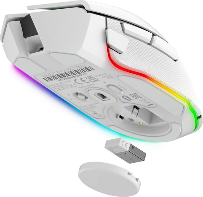 Razer Basilisk V3 Pro Mercury White, USB/Bluetooth