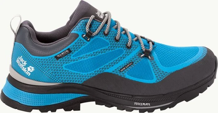 Jack Wolfskin Force Striker Texapore Low blue/lime (Herren)