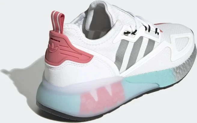 adidas ZX 2K Boost cloud white/silver metallic/hazy rose (Damen)
