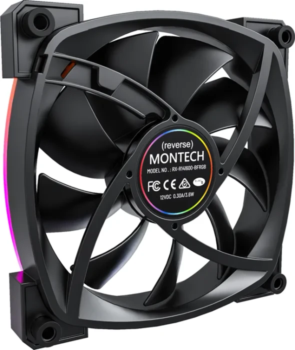Montech RX140 PWM ARGB schwarz, 140mm