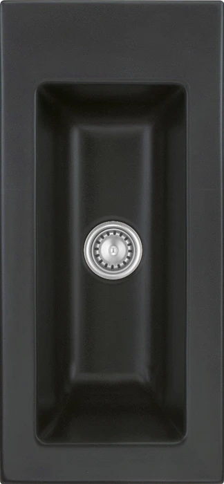 systemceram Mera 24 Einbau Becken mittig nigra