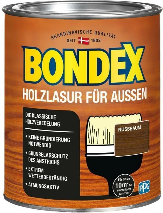 Bondex Holzlasur außen nussbaum, 750ml