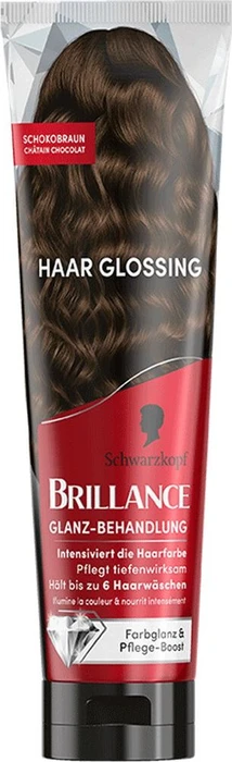 Schwarzkopf Brillance Glanzbehandlung Glossing temporäre Haarfarbe schokobraun, 150ml
