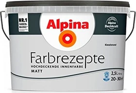 Alpina Farben Farbrezepte Innenfarbe kieselstrand matt, 2.5l