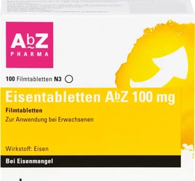 AbZ Eisen 100mg Tabletten, 100 Stück