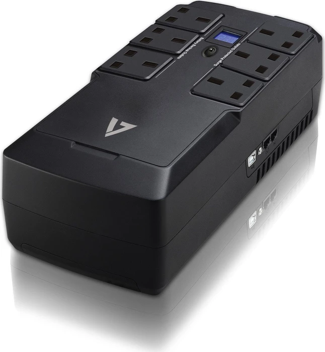 V7 UPS Desktop, 750VA, USB, UK