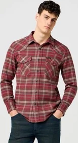 Wrangler Regular Western Hemd langarm ruby wine (Herren)