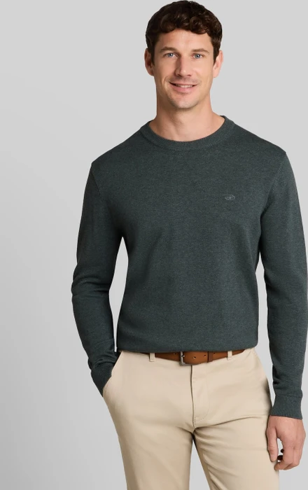 Tom Tailor Basic Baumwolle Strickpullover grün (Herren)