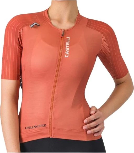 Castelli Unlimited Pro 2 Trikot kurzarm paprika (Damen)