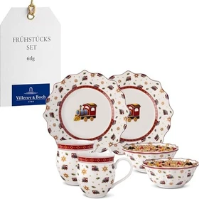 Villeroy & Boch Toy's Delight Lokomotive Frühstücksservice, 6-tlg.